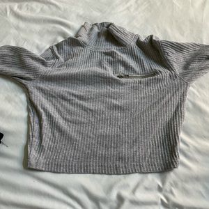 Grey crop top